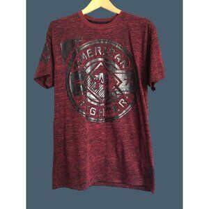 AMERICAN FIGHTER- MENS SHORT SLEEVE FRONT/BACK GRAPHIC T-SHIRT SIZE X-LARGE